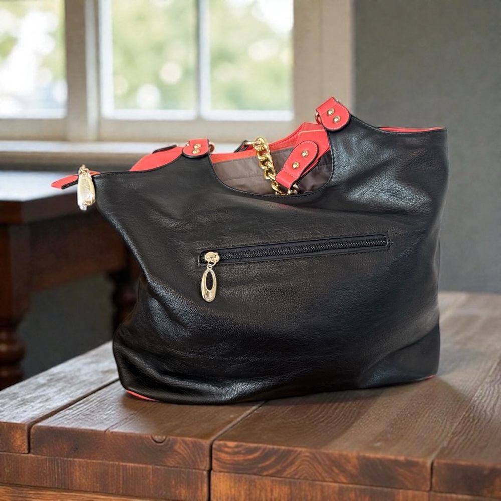 Brand new large Coral and Black Women's Bag - Picture 3 of 6